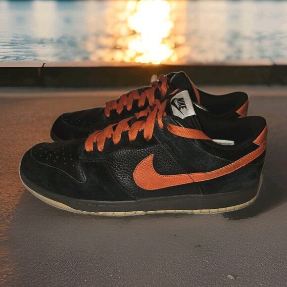 Rare Nike Dunk Low Orange Fog Black 2008 - 330938-081 Size 13 US Mens - Picture 1 of 9